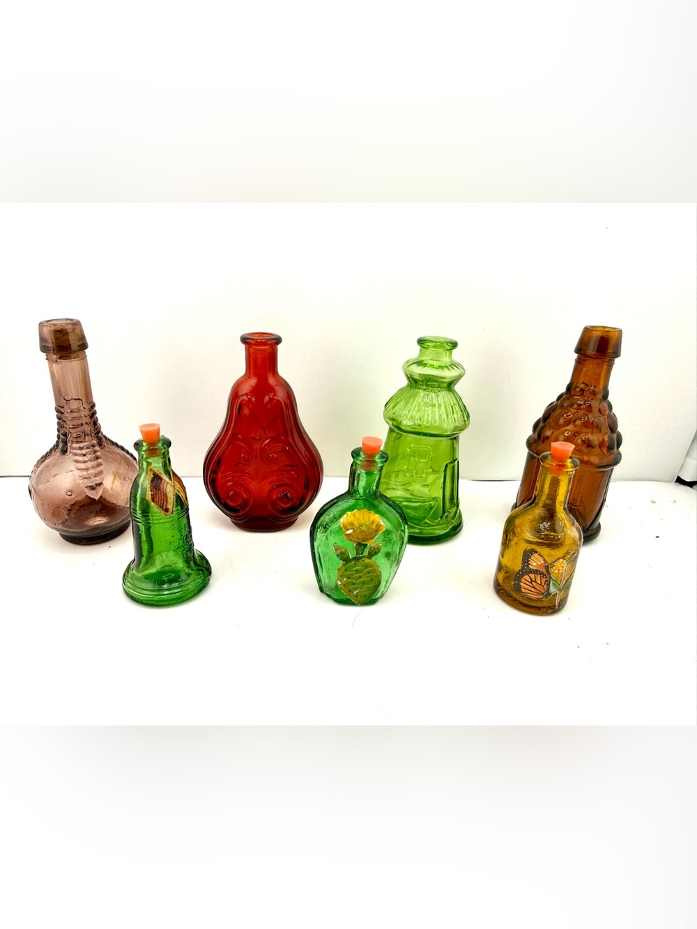 Vintage Wheaton Glass miniature collectible bottles